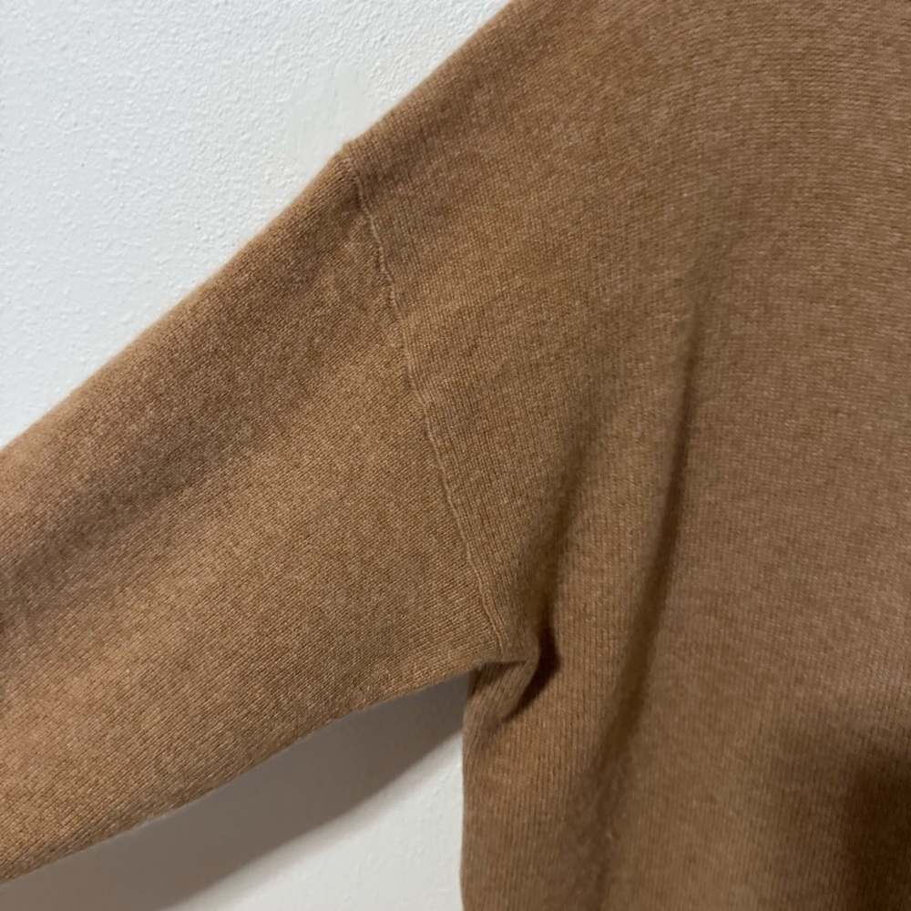 Aritzia Babaton Luxe Cashmere Toba Sweater Camel Minimalist Quiet Luxury-Small - Picture 4 of 9